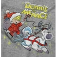 thumbnail image 2 of Dennis The Menace Winter Sleigh Ride Women's T Shirt Ladies Tee Brisco Brands S, 2 of 5