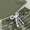 thumbnail image 5 of Bagilaanoe Summer Toddler Baby Boy Clothes Set Summer Outfits Sleeveless Tank Tops Striped Shorts 2PCS, 5 of 6