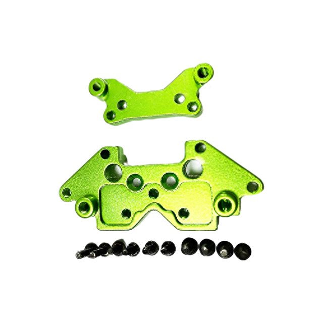 Xingzhi Front Rear Shock Tower Plates For HBX 1/18 RC 18859E 18858E 18857E Unbreakable Green 1Set