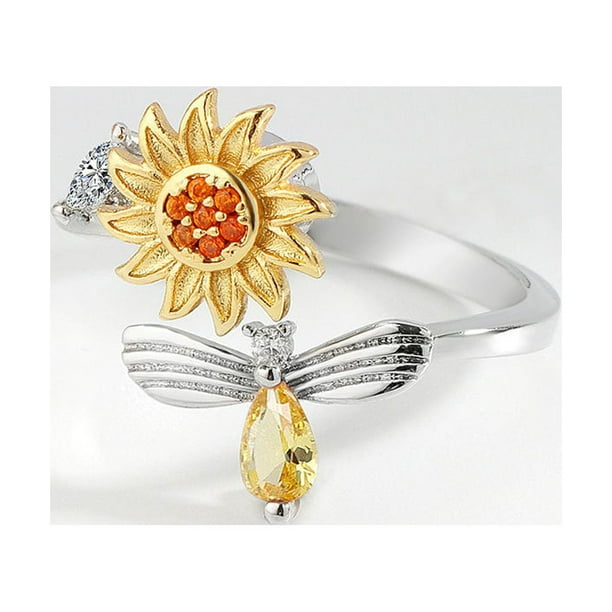 Sunshine sunflower ring deals