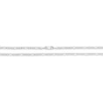 thumbnail image 4 of Floreo 14k White Gold 2.5mm Solid Figaro Link Anklet - 10 Inch, 4 of 4