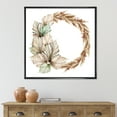 thumbnail image 2 of Designart 'Dry Palm Leaves and Pampas Grass With Wreath' Traditional Framed Canvas Wall Art Print, 2 of 5