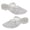 Clear-36, variant on Women Pointed Toe Middle Heel Sandals Hollowed Out Clear PVC Jelly Colorful Slippers Ankle Straps Beach Shoes for