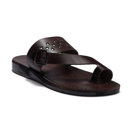 

Ezra - Leather Cut Out Sandal - Mens Sandals