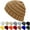 Brown, variant on Winter Hats for Women Warm Beanies Soft Cable Knit Beanie for Women Skull Cap 1Pcs