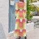 thumbnail image 3 of Vestido largo con ondas de sorbete moderno de mediados de siglo, vestidos de fiesta de verano para damas 2024, vestidos de fiesta 2024, vestidos para mujer, 3 of 5