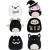 Kellytoy Squishmallow 5" Halloween Gold and Black Bundle of 6