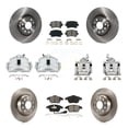 thumbnail image 1 of Transit Auto Front Rear Disc Brake Caliper Rotors and Semi-Metallic Pads Kit (10Pc) for Car 2012 Volkswagen CC 2.0L with 312mm Diameter Rotor To Chassis VIN #3C-C-550000 KC8-100980S, 1 of 11