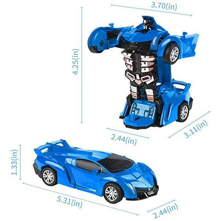 Voiture Transformers RC Voiture Robot de transformation, 1/18 RC