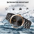thumbnail image 4 of Bomieux Mens Watch, Classic Minimalist Men's Quartz Watch Waterproof Watch with Stainless Steel Band Business Dress Men's Watch-Best Gift for Men, 4 of 9