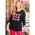 thumbnail image 2 of Catherines Women's Plus Size Glitter Graphic Tee, 2 of 5