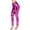 Purple, variant on dgysar Women's Sparkle Workout Capris, High Waist & Glittery Fabric, Eye-Catching for Fitness Classes or Festivals, Perfect for Dance, Performances, or Party. Silver 2XL