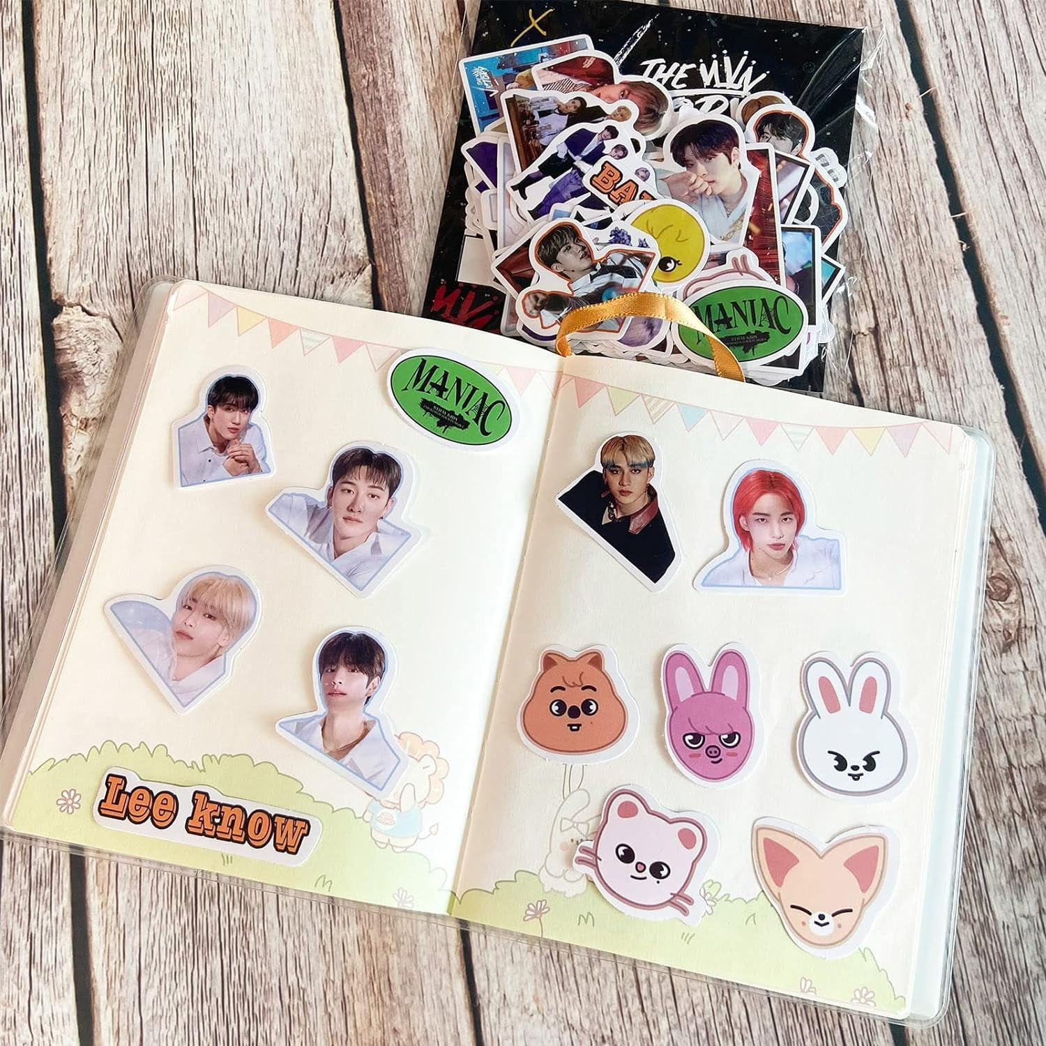 IEBTAWN Lot De 104 Autocollants Stray Kids Kpop En Vinyle Imperméables