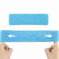 thumbnail image 4 of Tennis Headband Sweat Bands For Men Women,Sports Sweatbands Moisture Wicking Absorbent Head Bands For Teenagers Students,Stretch No Slip Men's Headbands For Yoga Running Workout Hiking 4pcs, 4 of 5