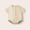 Beige, variant on Rvasteizo Girls Romper Solid Short Sleeve Double Gauze Cotton for Infant 3 Months-2 Years Summer Daily Outfit