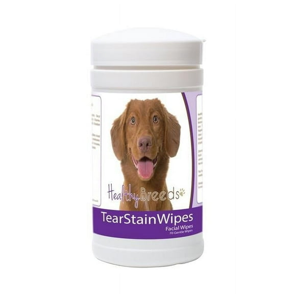 Healthy Breeds 840235182368 Nova Scotia Duck Tolling Retriever Tear Stain Wipes - 70 Count