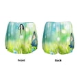 thumbnail image 3 of Fotbe green grass and butterfly Pattern Womens High Waist Running Shorts Athletic Workout Quick Dry Shorts for Women with Pockets Gym Yoga Summer Shorts-Large, 3 of 7