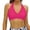a-Hot Pink31, variant on Womens Solid Color Halter Neck V Neck Bikini Top Twist Front Padded Push Up Swimwear Bathing Suit Top For Summer Beach Vacation Stylish Swimwear
