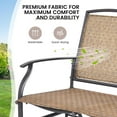 thumbnail image 4 of XiHuaZhaoChen Patio Glider Bench,Steel Frame, Brown, Outdoor Swing Chair, 2-Person Loveseat, Back Support, Ergonomic Design, Superior Fabric, Natural Style, 4 of 11