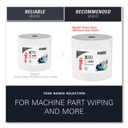 WypAll PowerClean X80 Cloths Heavy Duty Wipes (41025), Jumbo, Extended Use Towels, White (1 Roll of 455 Sheets, 455 Sheet Total)