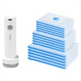 thumbnail image 1 of Paquete de 15 Bolsas de Almacenamiento Al Vacío para Viaje con Bomba Eléctrica Inalámbrica, Ahorradoras de Espacio para Equipaje., 1 of 5