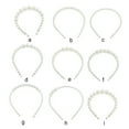 thumbnail image 2 of relayinert Bandeau Perle Exquise Réglable Résistant à l'Usure Accessoires de Coiffure Chic Universel Cadeaux de la Saint-Valentin Diadèmes pour Femmes 22mm,4 Grandes Perles, 2 of 9