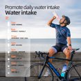 thumbnail image 2 of Water Bottle 1L, Sports Water Bottle with Straw & Time Maker, Drinks Bottle with Bottle Brush and Filter, Leak-proof, BPA-free Plastic Drink Bottle for Running Gym Cycling Office School (Light Pink), 2 of 6