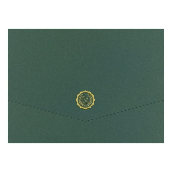 Great Papers Hunter Certificate Holders 9.375" x 12" Green 5/Pack (20103780)