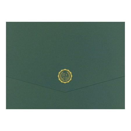 Great Papers Hunter Certificate Holders 9.375" x 12" Green 5/Pack (20103780)