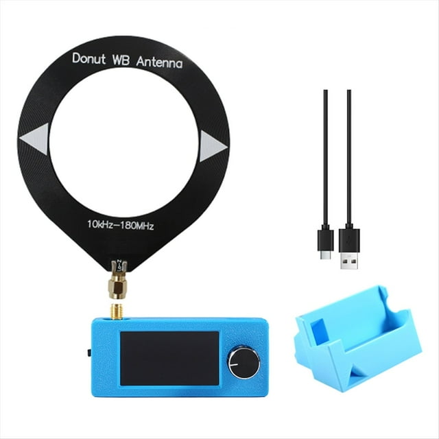 Mini Receptor de Radio SI4732 con Pantalla de 1,9 Pulgadas, 10 KHz-180 MHz, FM/AM/LSB/USB, Radio de Corta SI4732 + Soporte 3D