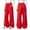 Red, variant on Spazoro Girls Fleece Lined Sweatpants with Multi-Pockets, Solid Color Elastic Waist Baggy Fall Winter Casual Wide Leg Pants for Little Big Kids Gray Size 12-13
