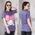 thumbnail image 1 of Camiseta De Manga Corta Impresa Para Hombres Y Mujeres 3D Hello Kitty Casual Streetwear Tops Teepangjing, 1 of 4