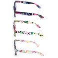 thumbnail image 3 of 3 Pairs Women Floral Mosaic Print Comfortable Classic Reading SunGlasses - Flower Tinted UV Protection Readers +3.25, 3 of 5