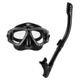 thumbnail image 1 of Lixada Adults Freediving Snorkel Set -fog Diving Snorkeling Goggles Set Swimming Tempered Glass Lens Goggles for Men Women, 1 of 7