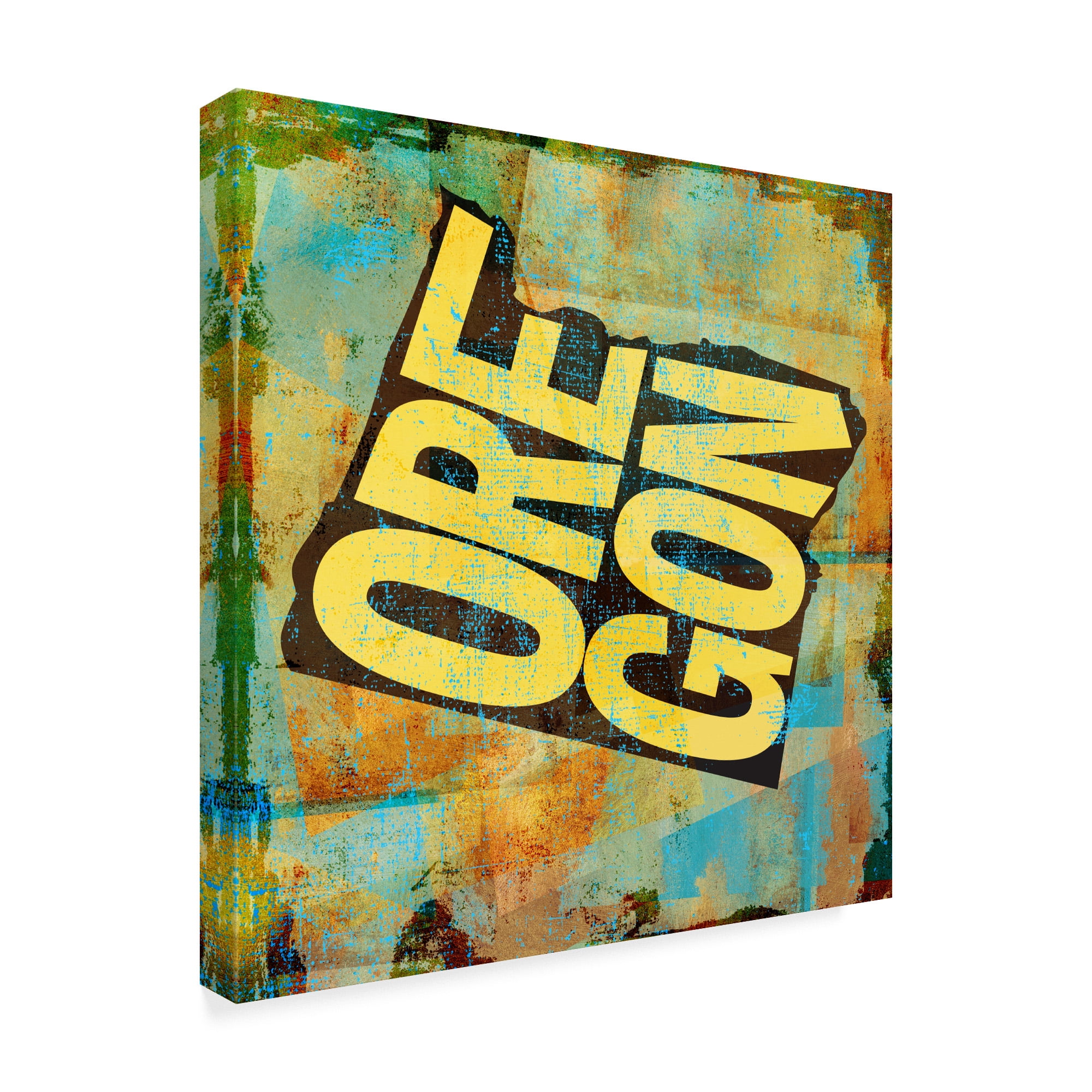 Trademark Fine Art 'Oregon' Canvas Art by Art Licensing Studio