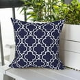 thumbnail image 4 of Outdoor/Indoor Throw Pillows Covers, Decorative Throw Pillows Covers , 18"x18" Square Throw Pillows Covers Bed, Couch, and Patio Furniture (Set of 2, Carmody Navy), 4 of 7