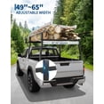 thumbnail image 7 of Luku Truck Ladder Rack, Non-Drilling, 1000 LBS Load Capacity, Fit Most Truck Bed Ranging from 49" to 65" Wide, Extendable Heavy Duty Steel Cargo Rack for Kayak, Surfboard, Lumber, Ladder, 7 of 7