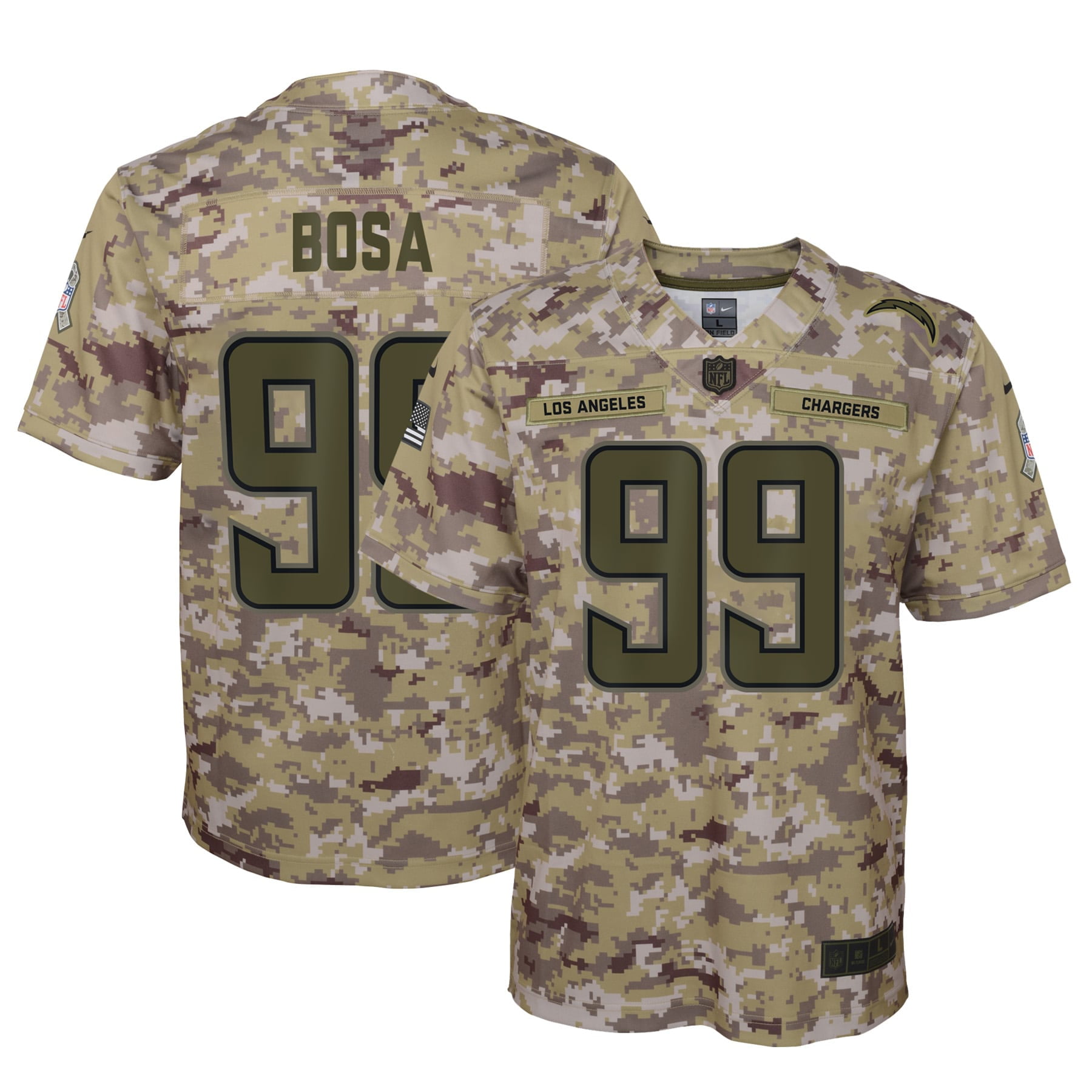salute to service chargers jersey