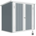 thumbnail image 1 of Outsunny 5' x 3' Metal Garden Storage Shed Tool House with Double Doors, 1 of 10