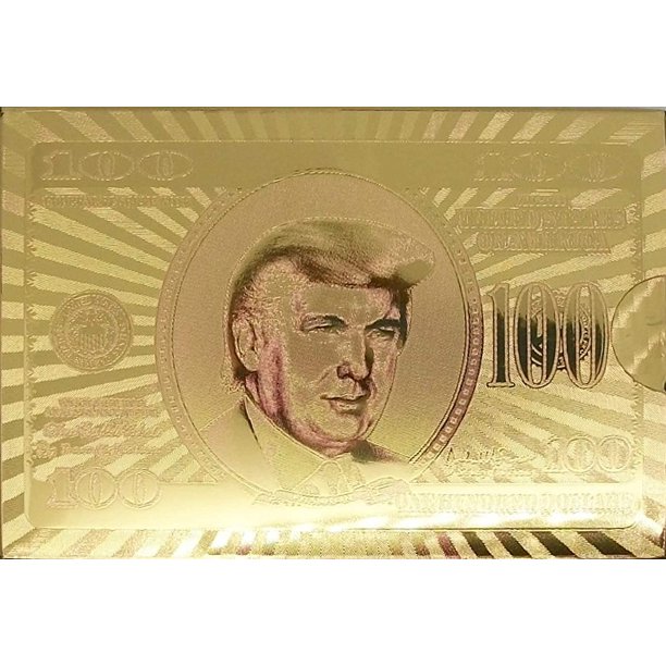 Donald Trump 100 Dollar Bill Souvenir Playing Cards Walmart Com