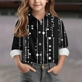 thumbnail image 2 of AUNVITO Boys & Girls Polka Dot Print Button Down Shirt Long Sleeve Casual Shirt Jacket Spring Summer 3-16 Years, 2 of 5