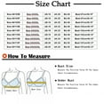 thumbnail image 4 of Tao Tao Women Front Closure Snap Bras No Underwire Full Support Comfort Push Up Bras Wireless Everyday Bras Plus Size Underwear No Steel Close Bra Black 36D, 4 of 9