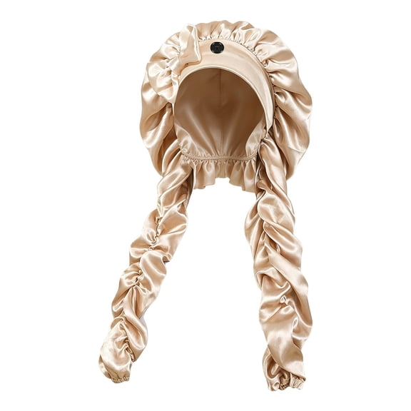 Extra Long Satin Bonnet for Braids Dreadlocks Curly Hair Large Silk Sleep Cap Adjustable Soft Hair Protection Wrap for Women Night Sleeping