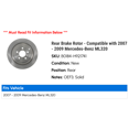 thumbnail image 2 of Rear Brake Rotor - Compatible with 2007 - 2009 Mercedes-Benz ML320 2008, 2 of 2