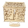 thumbnail image 1 of Jovati Wedding Card Box with Lock, Rustic Theme, 1 Count, 1 of 9