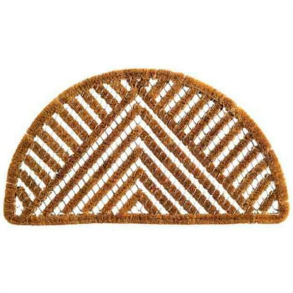 Half-round Spiral Doormat  Triangle