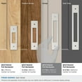 thumbnail image 3 of Amerock Medora 5-1/16 inch (128mm) Center-to-Center Rectangle Satin Nickel Cabinet Pull Backplate, 3 of 6