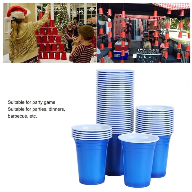 Juego De 50 Vasos De Vino Desechables De Plástico | Claros | Para Bebidas Frías | Barbacoas Y Fiestas | Marca Denny International