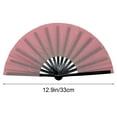 thumbnail image 4 of Taicans Glitter Large Rave Folding Hand Fan,13'' Chinese Japanese Solid Kung Fu Tai Chi Handheld Fan,Foldable Clack Fan for Music Festival,Club,Event,Party,Dance A, 4 of 5