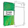 thumbnail image 1 of TopSave Extra Corner Bumper Soft Rubber Gel TPU Case For Google Pixel 8 (6.2"), Clear, 1 of 3